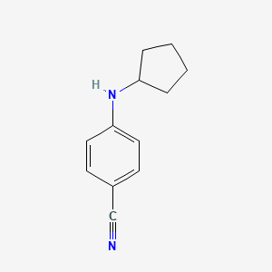 molecular formula C12H14N2 B1414713 4-(环戊基氨基)苯甲腈 CAS No. 1019512-92-5