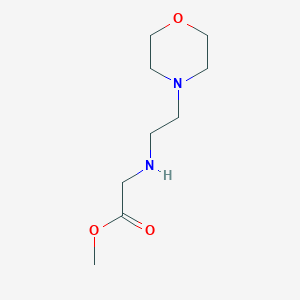 molecular formula C9H18N2O3 B1414717 Methyl 2-{[2-(morpholin-4-yl)ethyl]amino}acetate CAS No. 709649-99-0