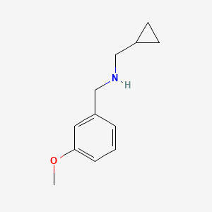 molecular formula C12H17NO B1414721 N-(Cyclopropylmethyl)-3-methoxy-benzylamine CAS No. 1019506-85-4