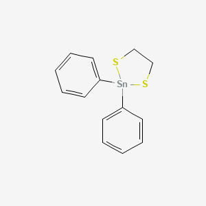 molecular formula C14H14S2Sn B14147234 1,3,2-Dithiastannacyclopentane, 2,2-diphenyl- CAS No. 4312-01-0