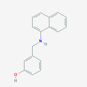 molecular formula C17H15NO B1414724 3-{[(萘-1-基)氨基]甲基}苯酚 CAS No. 1021091-90-6