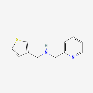 molecular formula C11H12N2S B1414725 [(Pyridin-2-yl)methyl][(thiophen-3-yl)methyl]amine CAS No. 1021095-77-1