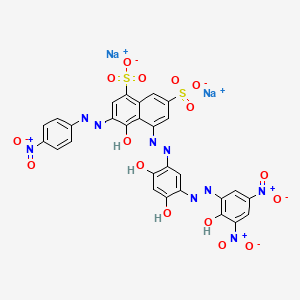 2,7-Naphthalenedisulfonic acid, 5-[[2,4-dihydroxy-5-[(2-hydroxy-3,5-dinitrophenyl)azo]phenyl]azo]-4-hydroxy-3-[(4-nitrophenyl)azo]-, disodium salt