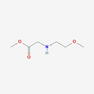 molecular formula C6H13NO3 B1414726 2-(2-甲氧基乙氨基)乙酸甲酯 CAS No. 885221-00-1