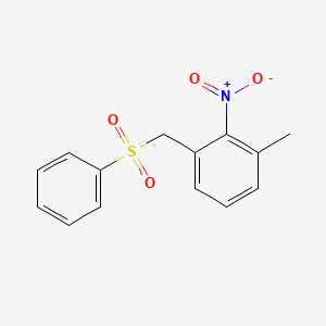 1-[(Benzenesulfonyl)methyl]-3-methyl-2-nitrobenzene