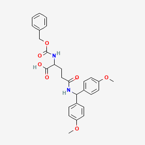 N-[Bis(4-methoxyphenyl)methyl]-N2-[(phenylmethoxy)carbonyl]glutamine