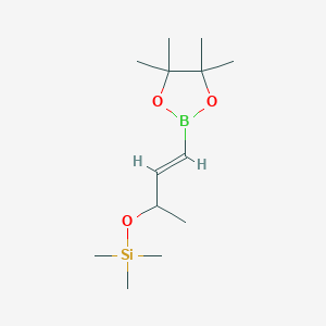 1,3,2-Dioxaborolane, 4,4,5,5-tetramethyl-2-[(1E)-3-[(trimethylsilyl)oxy]-1-buten-1-yl]-