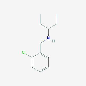 molecular formula C12H18ClN B1414733 [(2-Chlorophenyl)methyl](pentan-3-yl)amine CAS No. 1019488-23-3