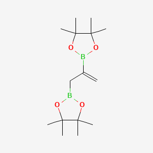 4,4,5,5-Tetramethyl-2-[2-(4,4,5,5-tetramethyl-1,3,2-dioxaborolan-2-yl)prop-2-enyl]-1,3,2-dioxaborolane