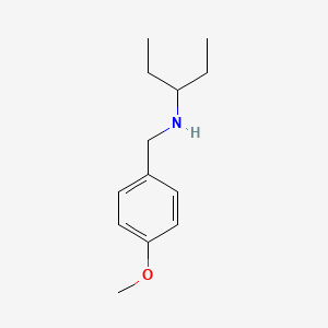 molecular formula C13H21NO B1414734 [(4-Methoxyphenyl)methyl](pentan-3-yl)amine CAS No. 108157-26-2