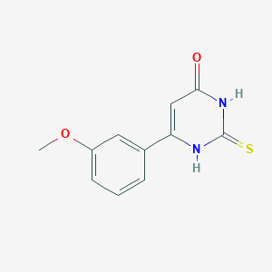 molecular formula C11H10N2O2S B1414735 6-(3-甲氧基苯基)-2-硫代-2,3-二氢嘧啶-4(1H)-酮 CAS No. 33166-84-6