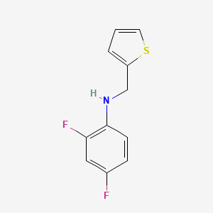 molecular formula C11H9F2NS B1414737 2,4-difluoro-N-(thiophen-2-ylmethyl)aniline CAS No. 1019513-80-4