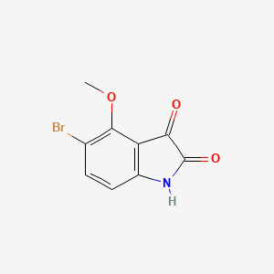 molecular formula C9H6BrNO3 B14147371 5-bromo-4-methoxy-1H-indole-2,3-dione CAS No. 130420-76-7