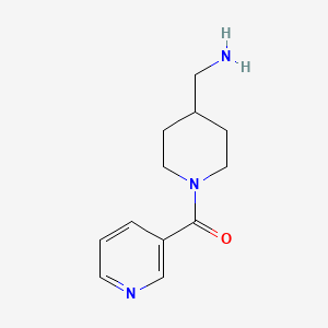 molecular formula C12H17N3O B1414741 (4-(Aminomethyl)piperidin-1-yl)(pyridin-3-yl)methanone CAS No. 1018258-85-9