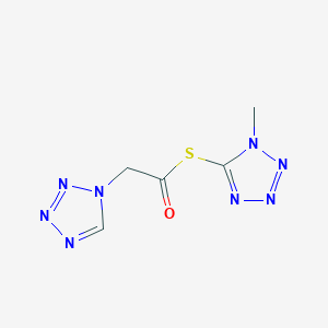 S-(1-Methyl-1H-tetrazol-5-yl) (1H-tetrazol-1-yl)ethanethioate