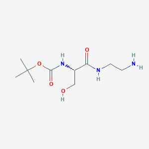 (S)-tert-butyl (1-((2-aminoethyl)amino)-3-hydroxy-1-oxopropan-2-yl)carbamate