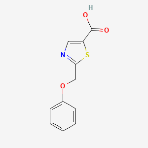 molecular formula C11H9NO3S B1414742 2-(Phenoxymethyl)-1,3-thiazole-5-carboxylic acid CAS No. 1017669-06-5
