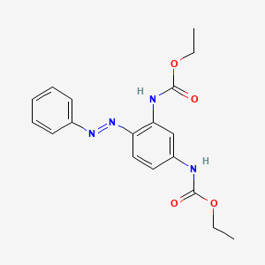 molecular formula C18H20N4O4 B14147461 diethyl {4-[(E)-phenyldiazenyl]benzene-1,3-diyl}biscarbamate CAS No. 75953-40-1