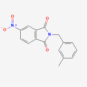 1H-Isoindole-1,3(2H)-dione, 2-[(3-methylphenyl)methyl]-5-nitro-