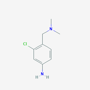 molecular formula C9H13ClN2 B1414749 3-Chloro-4-[(dimethylamino)methyl]aniline CAS No. 879222-62-5