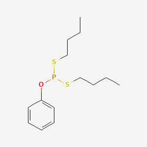 molecular formula C14H23OPS2 B14147496 S,S-Dibutyl O-phenyl phosphorodithioite CAS No. 3819-64-5