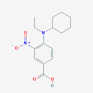 4-[Cyclohexyl(ethyl)amino]-3-nitrobenzoic acid