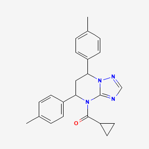 [5,7-bis(4-methylphenyl)-6,7-dihydro[1,2,4]triazolo[1,5-a]pyrimidin-4(5H)-yl](cyclopropyl)methanone