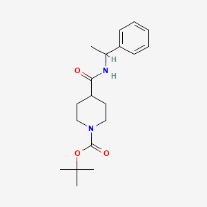 Tert-butyl 4-[(1-phenylethyl)carbamoyl]piperidine-1-carboxylate