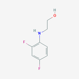 molecular formula C8H9F2NO B1414756 2-[(2,4-Difluorophenyl)amino]ethan-1-ol CAS No. 1020993-12-7