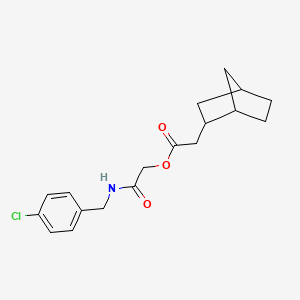 [2-[(4-Chlorophenyl)methylamino]-2-oxoethyl] 2-(2-bicyclo[2.2.1]heptanyl)acetate