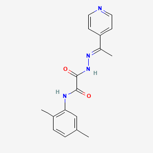 N-(2,5-dimethylphenyl)-2-oxo-2-{(2E)-2-[1-(pyridin-4-yl)ethylidene]hydrazinyl}acetamide