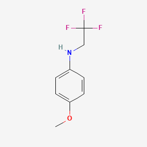 molecular formula C9H10F3NO B1414757 4-methoxy-N-(2,2,2-trifluoroethyl)aniline CAS No. 62158-95-6