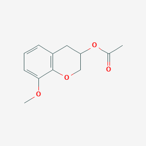 8-methoxy-3,4-dihydro-2H-1-benzopyran-3-yl acetate