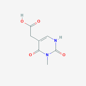 molecular formula C7H8N2O4 B1414761 (3-Methyl-2,4-dioxo-1,2,3,4-tetrahydropyrimidin-5-yl)essigsäure CAS No. 1071308-45-6