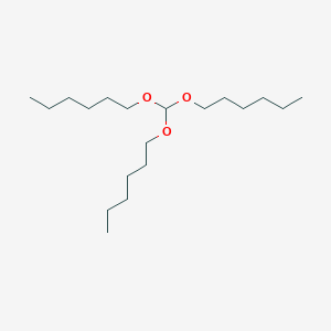 molecular formula C19H40O3 B14147657 1-[Bis(hexyloxy)methoxy]hexane CAS No. 4459-32-9