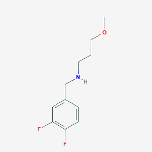 molecular formula C11H15F2NO B1414766 [(3,4-二氟苯基)甲基](3-甲氧基丙基)胺 CAS No. 1042588-56-6
