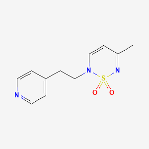 5-Methyl-2-[2-(pyridin-4-yl)ethyl]-1lambda~6~,2,6-thiadiazine-1,1(2H)-dione