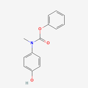 molecular formula C14H13NO3 B1414769 苯基 N-(4-羟基苯基)-N-甲基氨基甲酸酯 CAS No. 955948-12-6