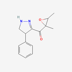 (2,3-Dimethyl-oxiranyl)-(4-phenyl-4,5-dihydro-1H-pyrazol-3-yl)-methanone