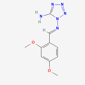 N~1~-[(E)-(2,4-dimethoxyphenyl)methylidene]-1H-tetrazole-1,5-diamine