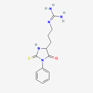 Guanidine, (3-(5-oxo-1-phenyl-2-thioxo-4-imidazolidinyl)propyl)-