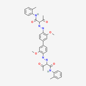 Butanamide, 2,2'-((3,3'-dimethoxy(1,1'-biphenyl)-4,4'-diyl)bis(azo))bis(N-(2-methylphenyl)-3-oxo-