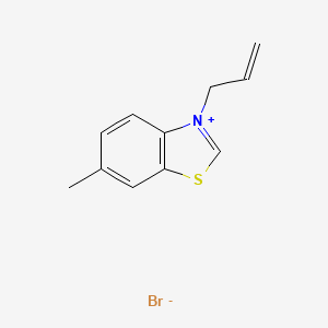 6-Methyl-3-(prop-2-en-1-yl)-1,3-benzothiazol-3-ium bromide