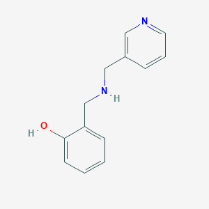 molecular formula C13H14N2O B1414779 2-[(Pyridin-3-ylmethylamino)methyl]phenol CAS No. 1038255-72-9