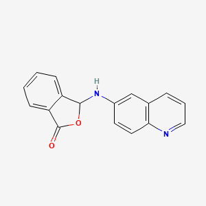 molecular formula C17H12N2O2 B14147826 3-(Quinolin-6-ylamino)-3H-isobenzofuran-1-one CAS No. 796879-05-5