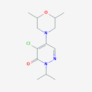 4-chloro-5-(2,6-dimethylmorpholin-4-yl)-2-(propan-2-yl)pyridazin-3(2H)-one