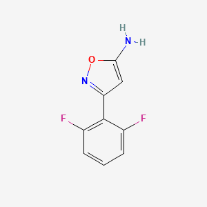 molecular formula C9H6F2N2O B1414784 3-(2,6-Difluorophenyl)-1,2-oxazol-5-amine CAS No. 1021245-66-8