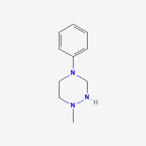 molecular formula C10H15N3 B14147846 1,2,4-Triazine, hexahydro-1-methyl-4-phenyl- CAS No. 88967-29-7