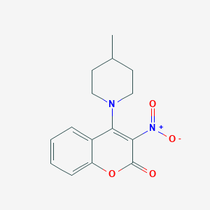 4-(4-methylpiperidin-1-yl)-3-nitro-2H-chromen-2-one