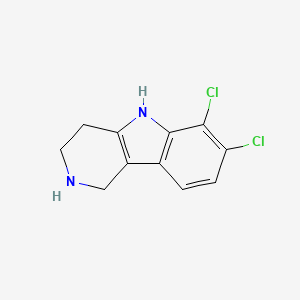 molecular formula C11H10Cl2N2 B14147879 6,7-Dichloro-2,3,4,5-tetrahydro-1H-pyrido[4,3-b]indole CAS No. 922510-77-8